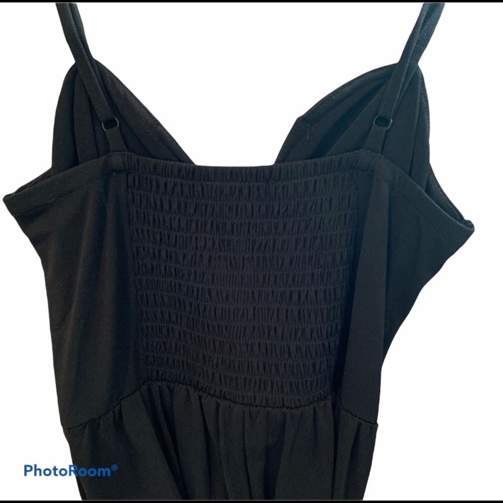 Express Wide Leg Black Jumpsuit - Picture 6 of 6